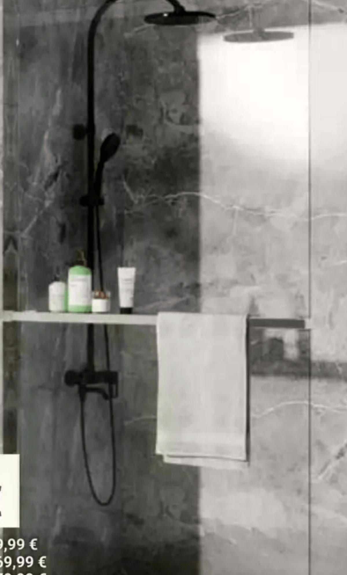 Kabina za prhanje kvadratna 80 x 80 x 195 cm - Akcija v trgovini Pevex