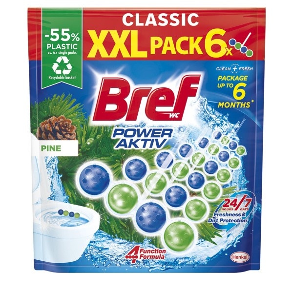 Obešanka za WC školjko Bref 6x50 g ali 5x50 g - Akcija v trgovini E.Leclerc