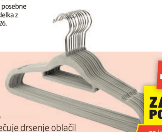 Obešalniki 10 kosov Home Creation - Akcija v trgovini Hofer