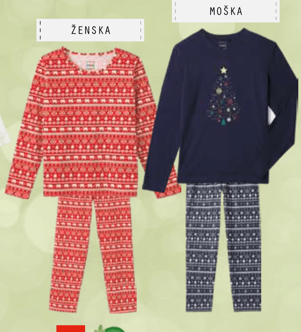 Ženska ali Moška Pižama Tišaja - Akcija v trgovini E.Leclerc