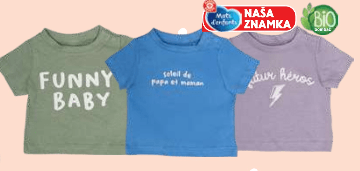 Deška majica Mots d'enfants - Akcija v trgovini E.Leclerc