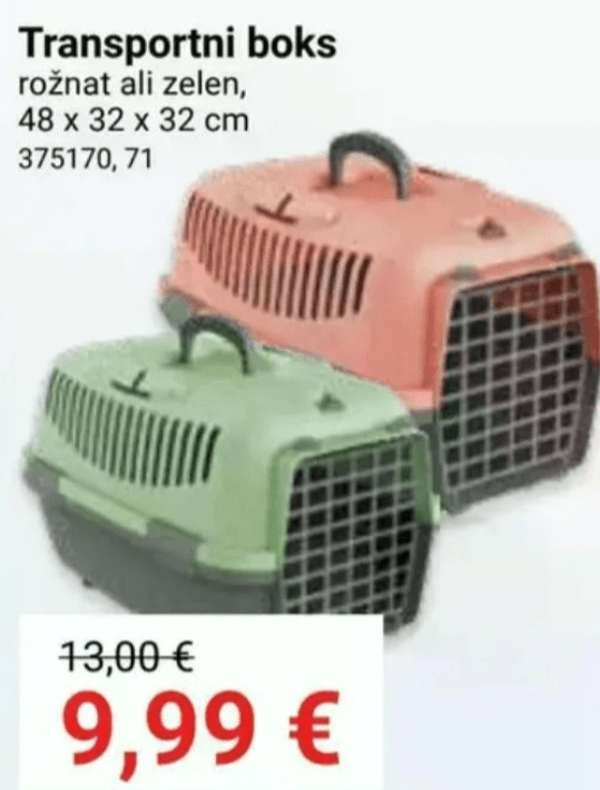 Transportni boks 48 x 32 x 32 cm - Akcija v trgovini Pevex