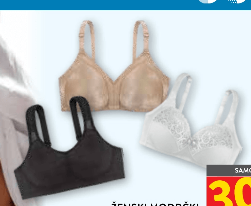 Ženski modrčki Dorina - Akcija v trgovini Spar