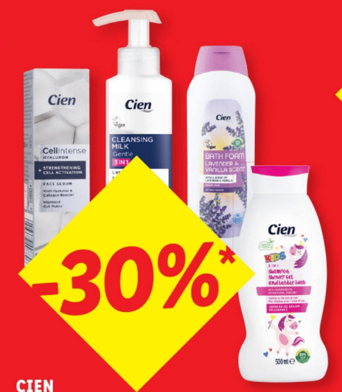 CIEN Izbrani izdelki za osebno higieno - Akcija v trgovini Lidl