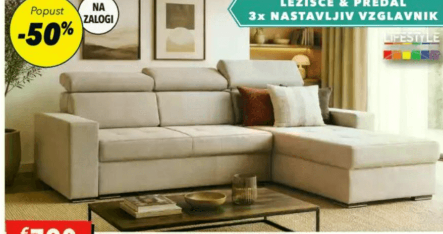 Kotna sedežna garnitura SAGE Akcija v trgovini Harvey Norman