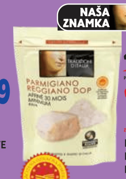 Ribani sir Parmigiano Reggiano - Akcija v trgovini E.Leclerc
