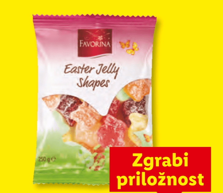 FAVORINA Žele bonboni 250 g - Akcija v trgovini Lidl
