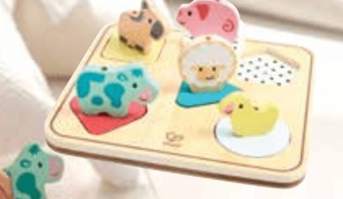 Lesene puzzle z zvokom - Akcija v trgovini Spar