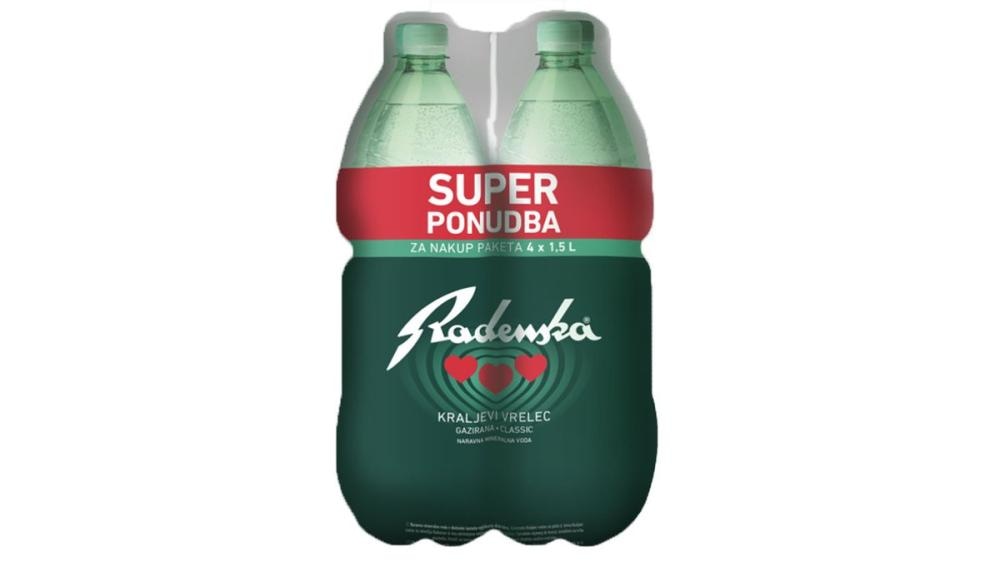 Radenska Gazirana mineralna voda 4 x 1,5 l - Akcija v trgovini Lidl
