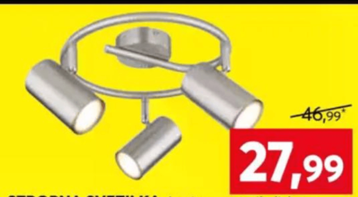 Stropna svetilka - Akcija v trgovini Dipo