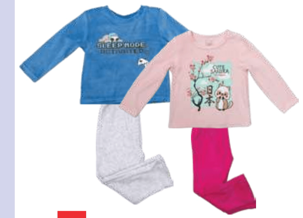 Deška ali dekliška pižama iz velurja - Akcija v trgovini E.Leclerc