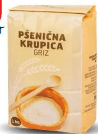 Pšenični zdrob 1 kg - Akcija v trgovini Eurospin