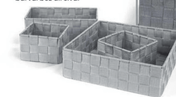 Komplet 4 organizatorjev 4 - Akcija v trgovini Eurospin