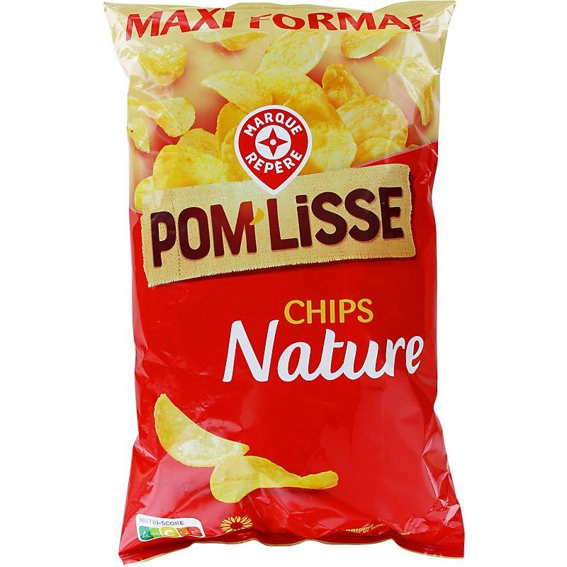 Pom'Lisse Čips Nature 350 g - Akcija v trgovini E.Leclerc
