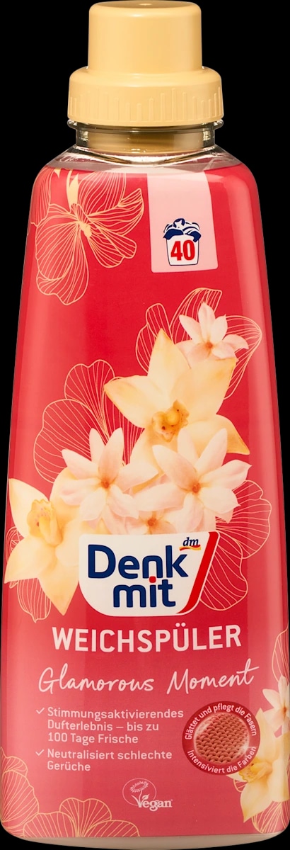 Denkmit Glamorous Moment mehčalec za perilo za 40 pranj - Akcija v trgovini Dm