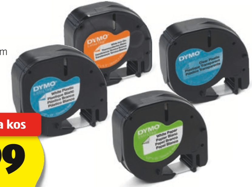 TRAK ZA NALEPKE DYMO - Akcija v trgovini Hofer