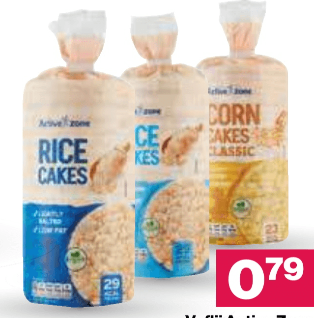 Riževi vaflji Active Zone 120 g - Akcija v trgovini Mercator
