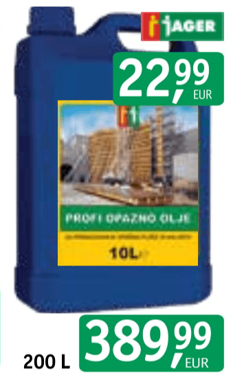 Opažno olje Jager 200 L - Akcija v trgovini Jager