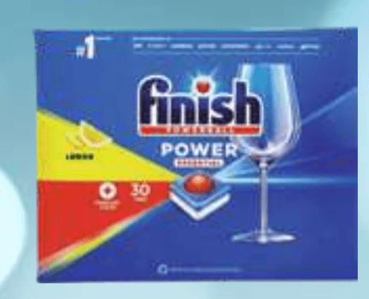 Tablete za strojno pomivanje posode Finish Powerball Essential, Lemon 30 kosov - Akcija v trgovini E.Leclerc