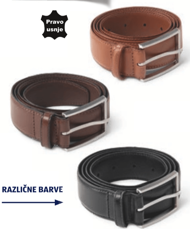 UP 2 FASHION Usnjeni pas za moške - Akcija v trgovini Hofer