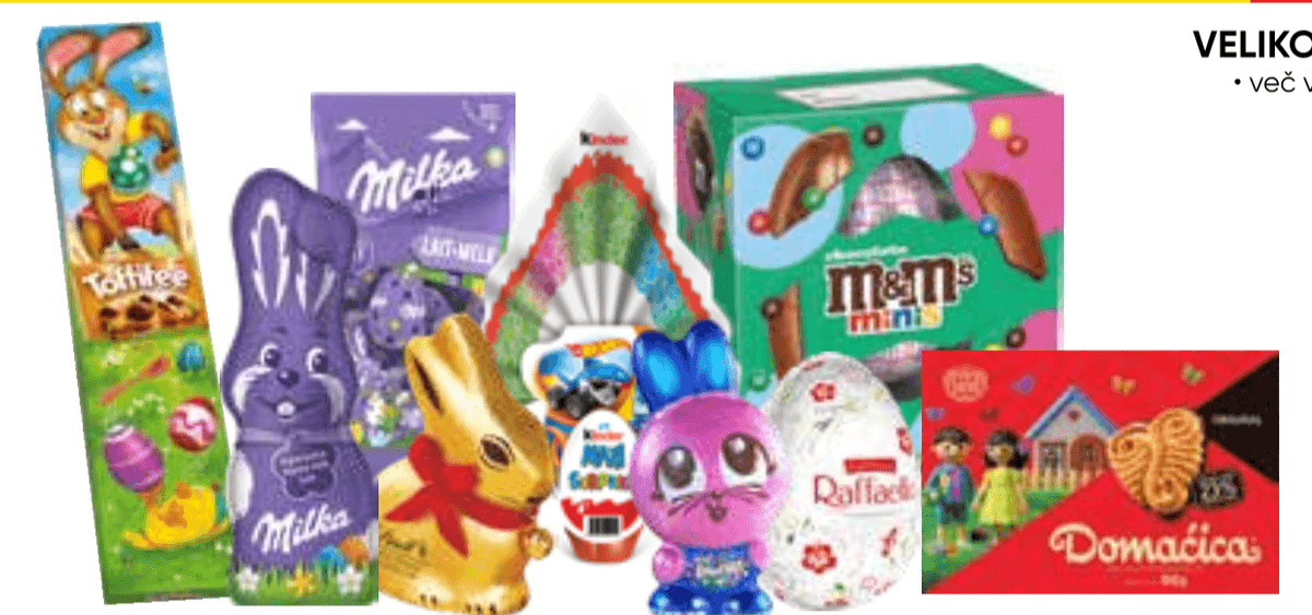 Velikonočne sladkarije - Akcija v trgovini Tuš