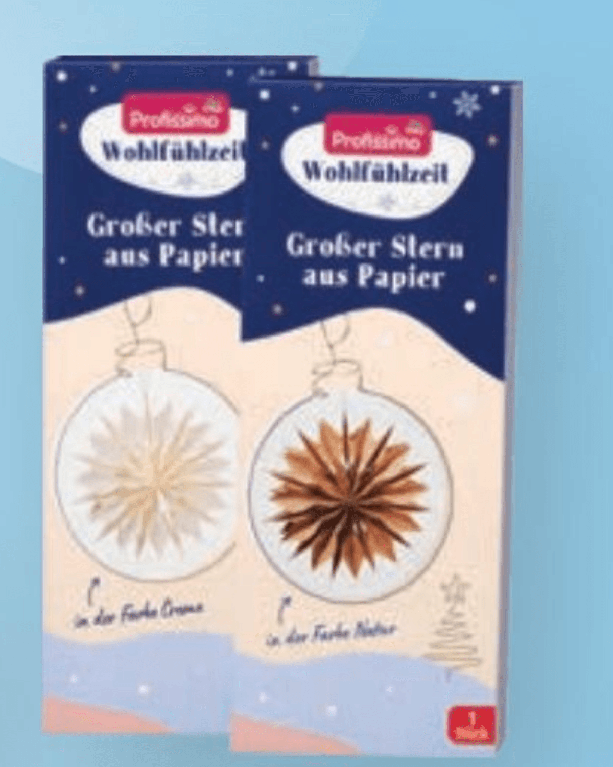 Profissimo Wohlfühlzeit zvezda iz papirja 1 kos - Akcija v trgovini Dm