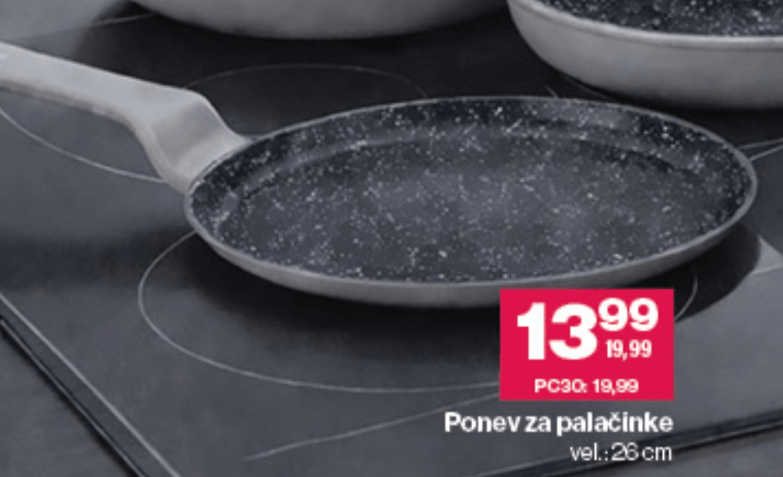 Ponev za palačinke Verona 26 cm - Akcija v trgovini Mercator
