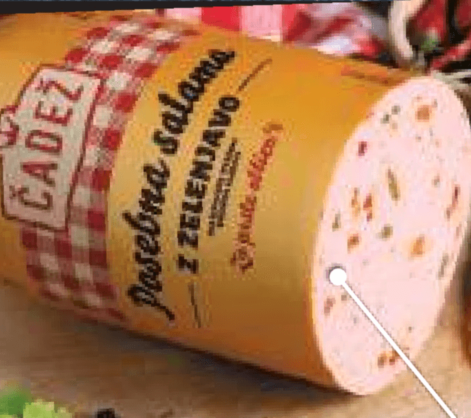 Posebna salama z zelenjavo Čadež - Akcija v trgovini E.Leclerc