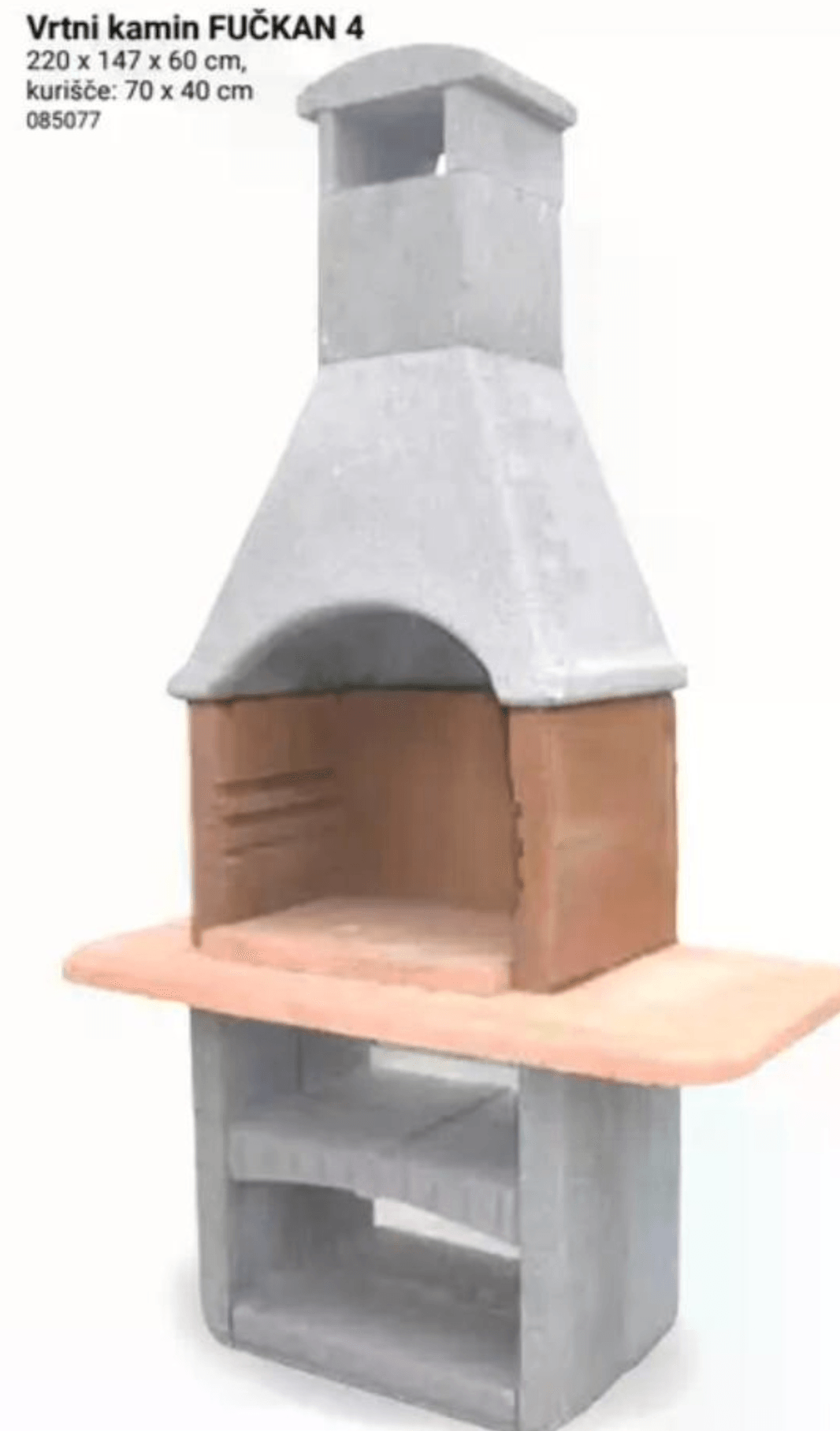Vrtni kamin FUČKAN 4 - Akcija v trgovini Pevex