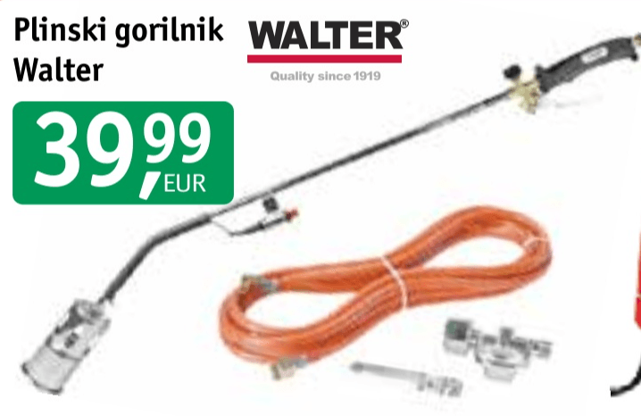 Plinski gorilnik Walter - Akcija v trgovini Jager