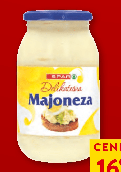 Majoneza 500 ml SPAR - Akcija v trgovini Spar