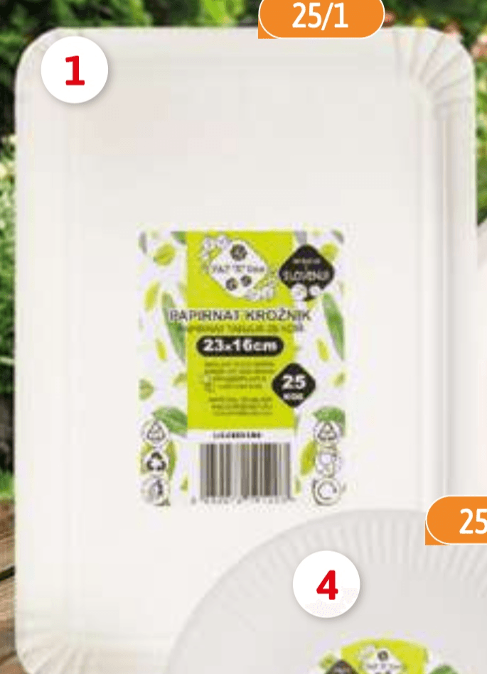 Set krožnikov 25/1 - Akcija v trgovini E.Leclerc