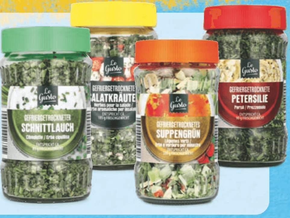 Kuhinjske začimbe 25 g-13 g LE GUSTO - Akcija v trgovini Hofer