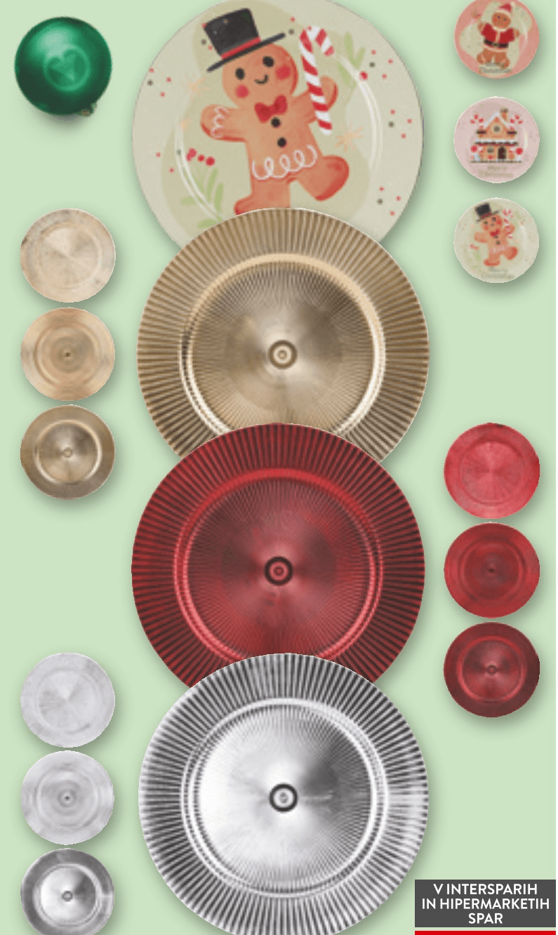 Dekorativni krožniki - Akcija v trgovini Spar