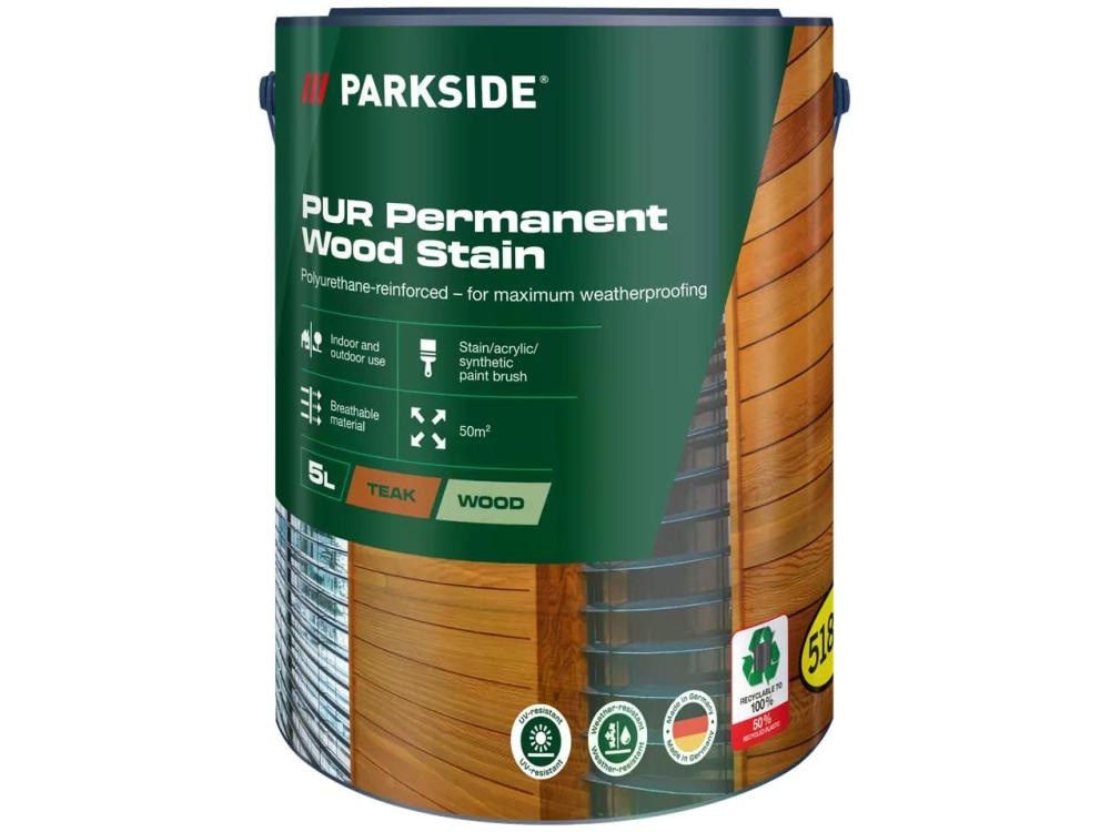 Parkside Dolgotrajna lazura 5 l - Akcija v trgovini Lidl