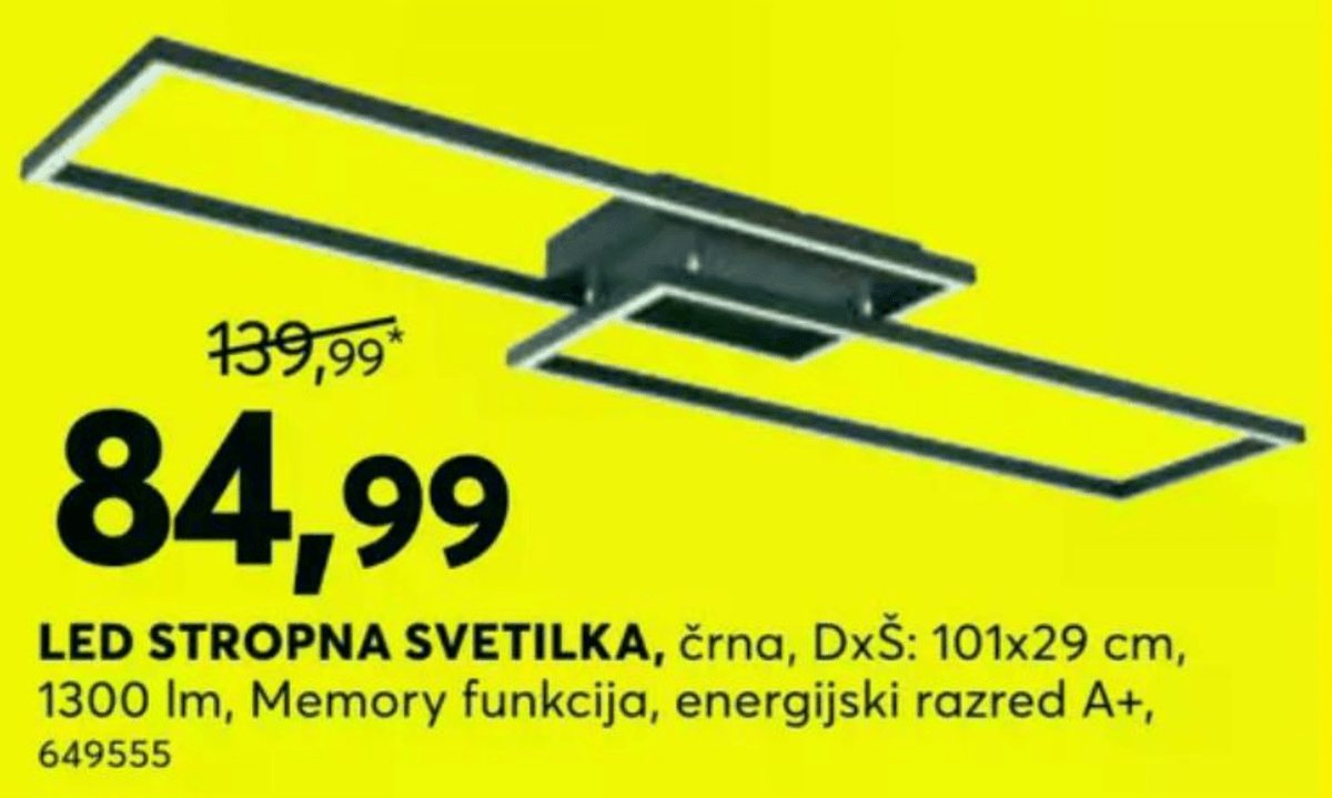 LED stropna svetilka - Akcija v trgovini Dipo