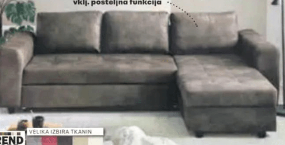 Sedežna garnitura - Akcija v trgovini Rutar