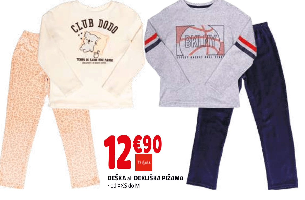 Club Dodo pižama - Akcija v trgovini E.Leclerc