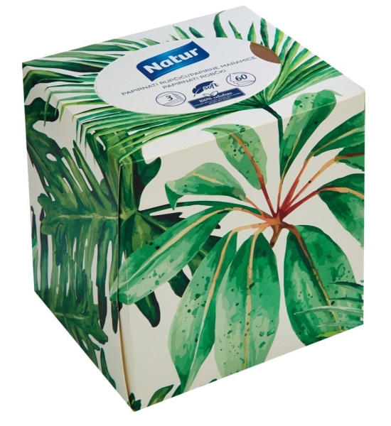 Papirnati robčki Natur 60 kos - Akcija v trgovini Mercator