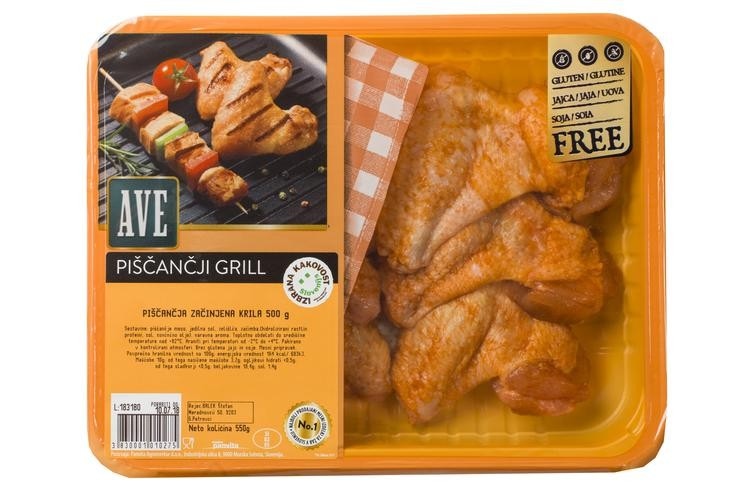 Piščančje hrustljave perutničke Ave 500 g - Akcija v trgovini Tuš