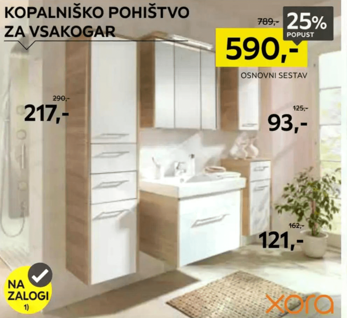 Kopalniško pohištvo xora - Akcija v trgovini Lesnina