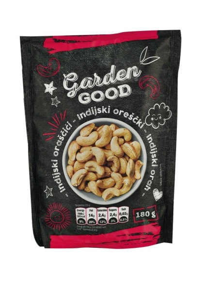 Indijski oreščki Garden Good 180 g - Akcija v trgovini Mercator