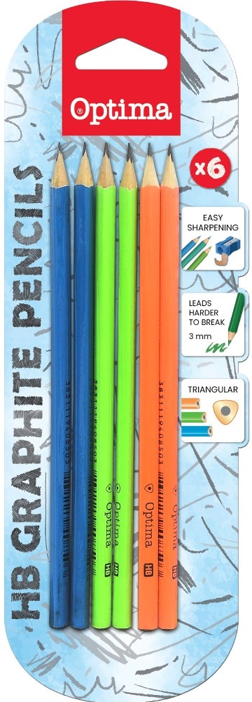 Optima grafitni svinčnik HB 6/1 Akcija v trgovini Mercator