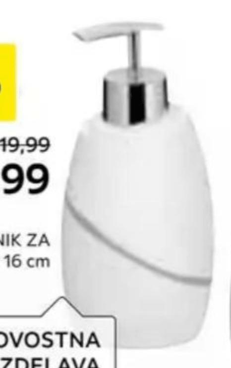 Dozirnik za milo Talus 7,5 X 16 cm kela - Akcija v trgovini Lesnina