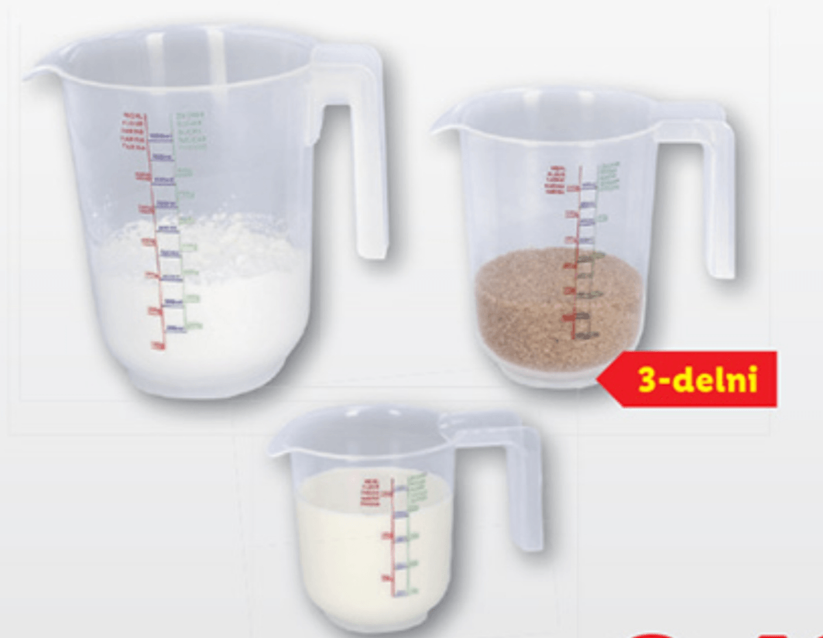 Silvercrest Komplet merilnih posod 3 kosi - Akcija v trgovini Lidl