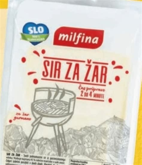 Milfina šir za žar 250 g Akcija v trgovini Hofer