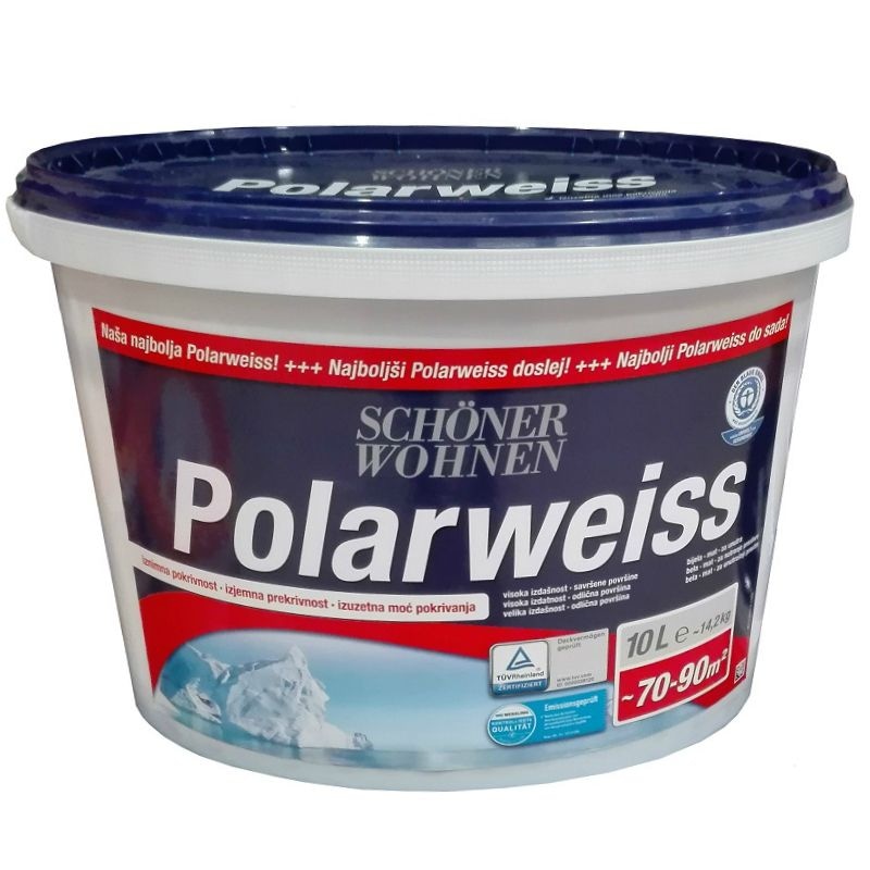 Notranja disperzijska barva 'Polarweiss' 10 l SCHÖNER WOHNEN - Akcija v trgovini Bauhaus