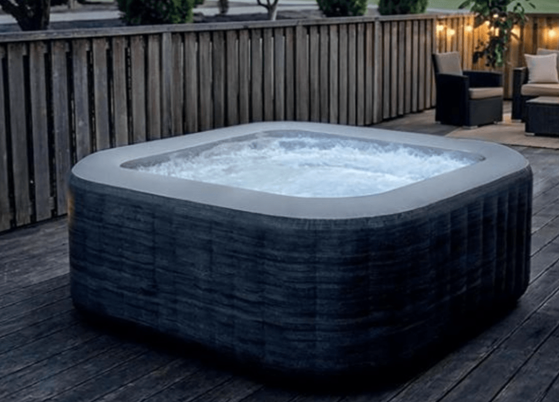 Masažni bazen Intex Greystone Deluxe Square 175/71 cm - Akcija v trgovini Merkur