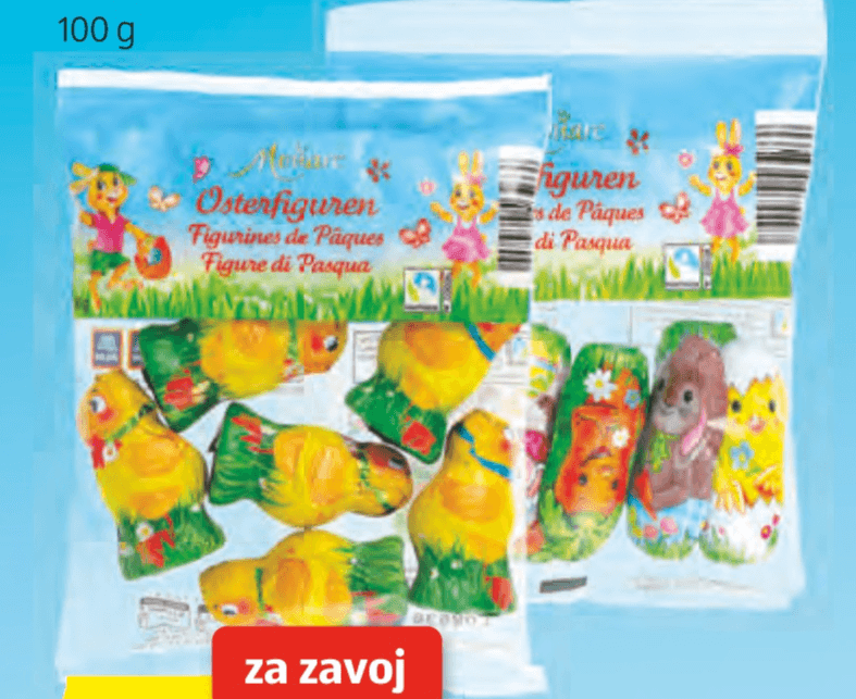 Monarc Velikonočne čokoladne figurice 100 g - Akcija v trgovini Hofer
