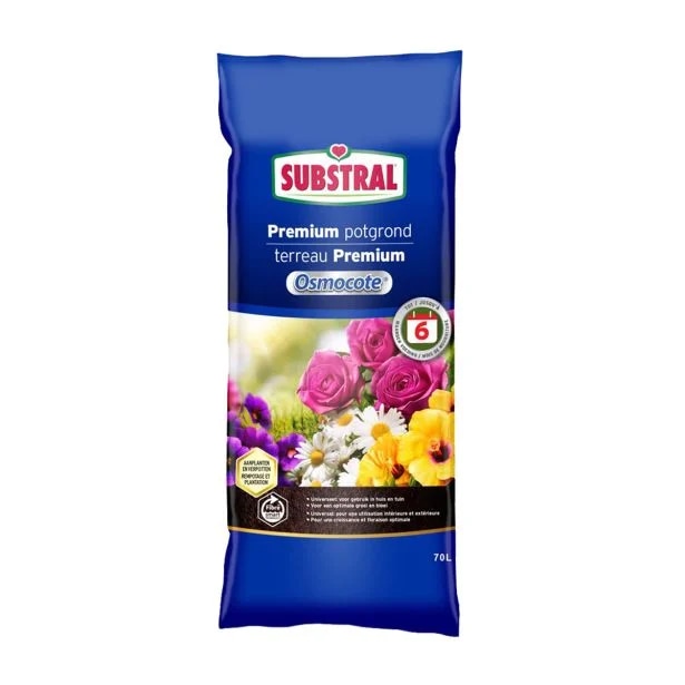 Substral PREMIUM univerzalna zemlja za rože z dodanim Osmocote gnojilom 70L - Akcija v trgovini Merkur